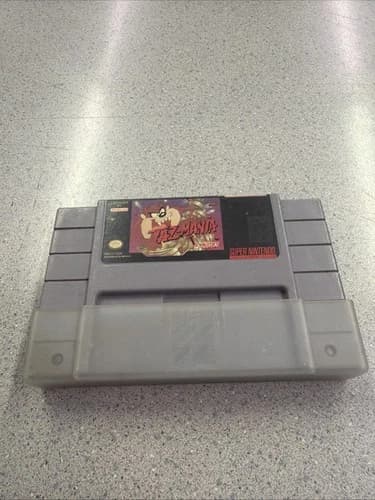 Super Nintendo SNES – Taz-Mania Tested Authentic Cartridge With Protector