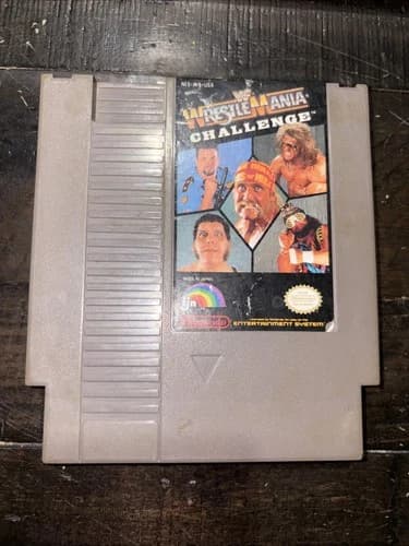 WWF WrestleMania Nintendo NES Authentic Tested Working WWE Hogan