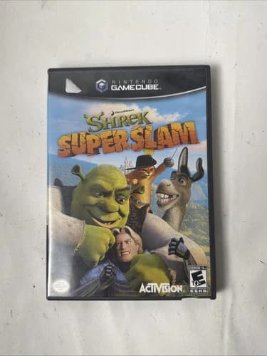 Shrek SuperSlam (Nintendo GameCube, 2005) Complete CIB Tested Free Shipping!