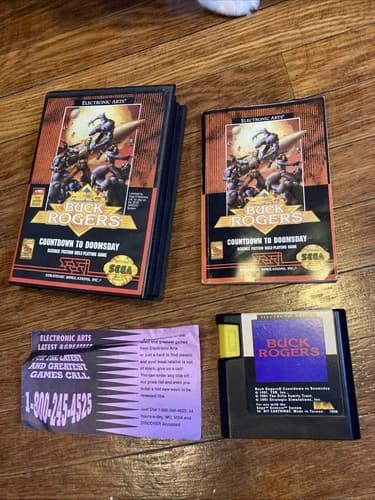 Buck Rogers: Countdown to Doomsday Sega Genesis Complete W/ Manual CIB 1991