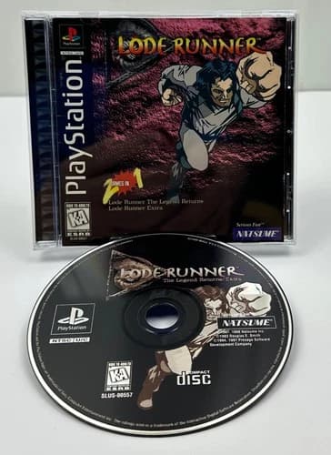 Lode Runner: The Legend Returns (Sony PlayStation 1, 1998) PS1