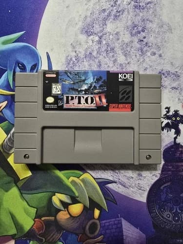 🔥P.T.O. II 2 Pacific Theater of Operations (Super Nintendo, 1995) WORKS