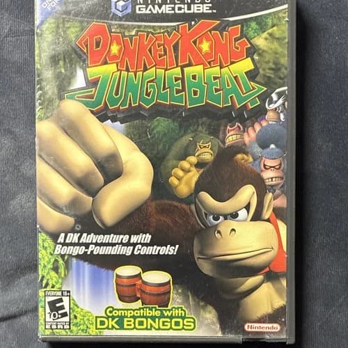 Nintendo Donkey Kong Jungle Beat (GameCube, 2005) No Bongos, No Manuel