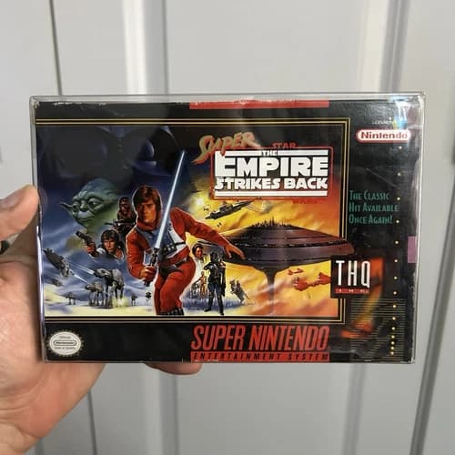 THQ Super Star Wars: The Empire Strikes Back Super Nintendo SNES CIB NTSC-U/C