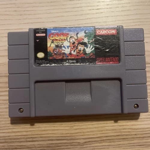 Disney Goof Troop (Super Nintendo, SNES 1993) Authentic Cart Only TESTED