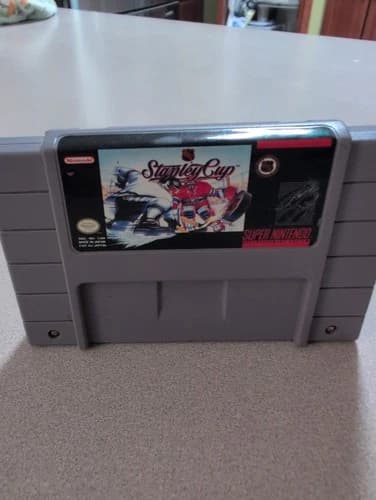 Super Nintendo SNES NHL Stanley Cup Tested Combine Ship