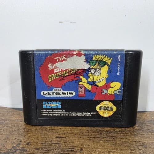 Simpsons: Bart vs. The Space Mutants (Sega Genesis, 1992) Cart Only- Tested