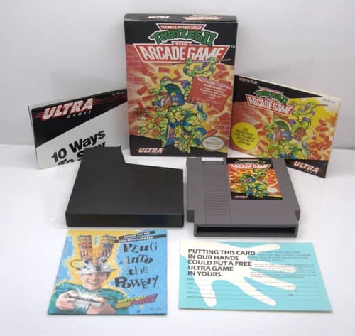 Teenage Mutant Ninja Turtles II The Arcade Game Nintendo NES TMNT CIB Tested