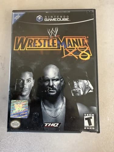 WWE WrestleMania X8 Player's Choice (Nintendo GameCube, 2004) CIB Complete