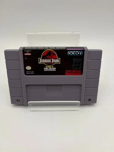 Jurassic Park Part 2: The Chaos Continues (Super Nintendo SNES) Tested & Works
