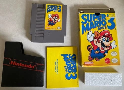 Super Mario Bros 3 (Nintendo NES) Complete in Box CIB