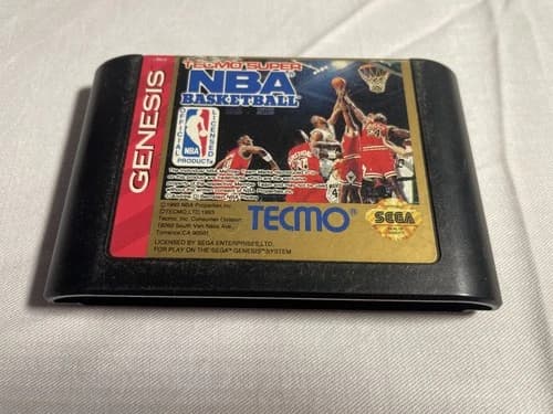 Tecmo Super NBA Basketball (Sega Genesis, 1993) Cartridge Only
