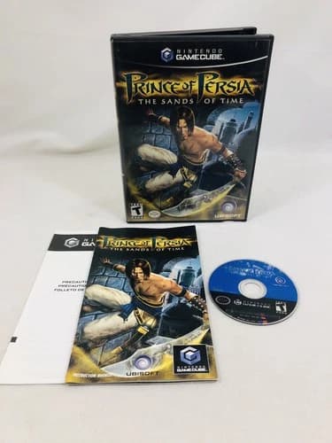 Prince of Persia The Sands of Time GameCube Game CIB W Reg Card Tested Scratches