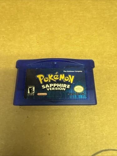 Nintendo Pokémon Sapphire Version Game Boy Advance RPG E NTSC Pokémon Series