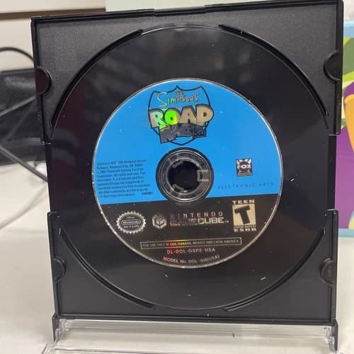 The Simpsons Road Rage (Nintendo GameCube, 2001) Disc Only Loose
