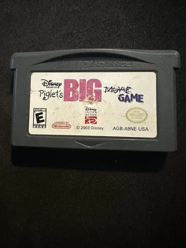 Gameboy Advance Cart Only Piglets Big Movie Game Authentic Tested