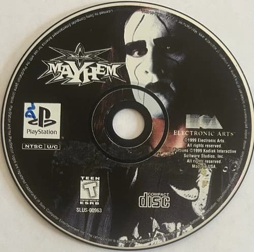WCW Mayhem - BL (Sony PlayStation 1, PS1) DISC ONLY | NO TRACKING | M2166
