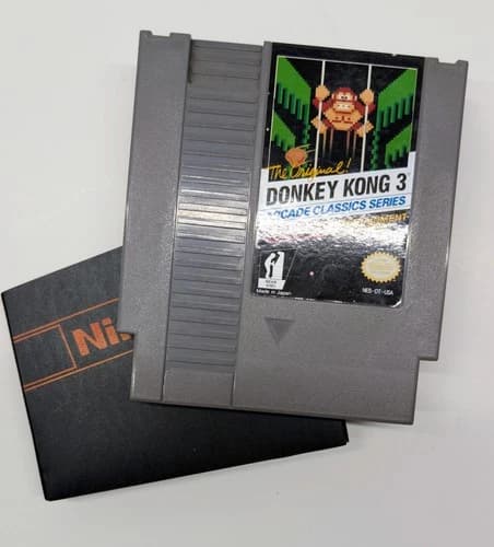 Donkey Kong 3 for Nintendo NES (1986) Authentic CARTRIDGE ONLY