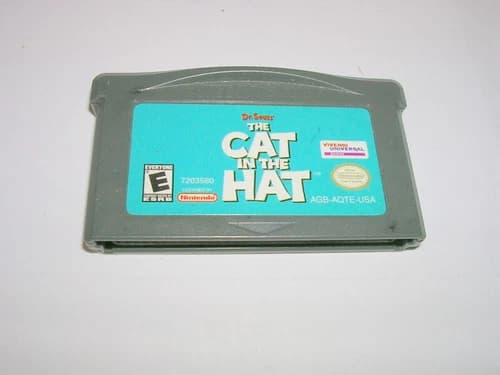 Cat In The Hat (Nintendo Game Boy Advance GBA) Original Game
