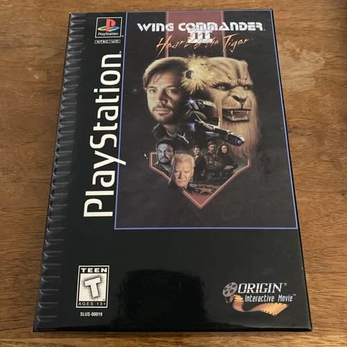 Wing Commander III Heart of the Tiger (Sony PlayStation 1, 1996) Long Box CIB