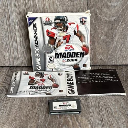 Madden NFL 2004 GBA Game Boy Advance Complete CIB Nice Condition!