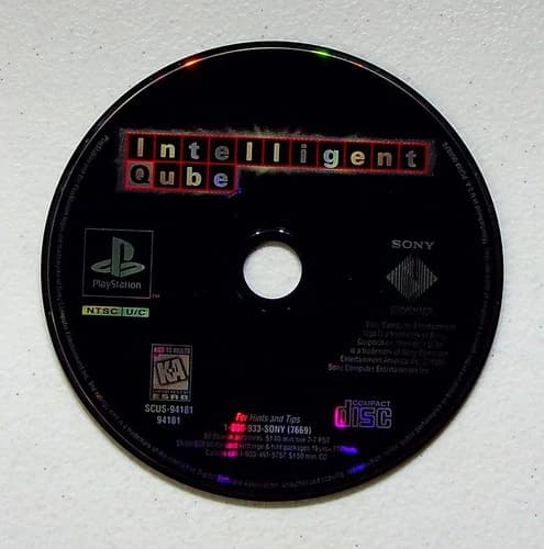 Intelligent Qube PlayStation Video Game Puzzle NTSC Retro