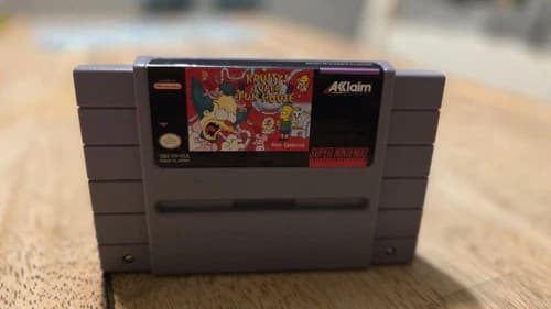 Krusty's Super Fun House Super Nintendo SNES Cart Only 1992 The Simpsons Tested