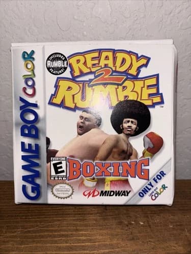 Ready 2 Rumble Boxing Game Boy Color Nintendo GBC Battery Cover Rumble Unused