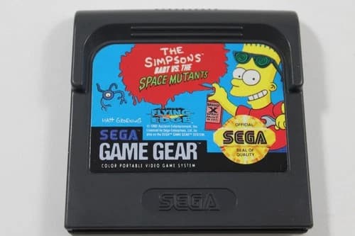 Simpsons Bart vs the Space Mutants Sega Game Gear Cartridge