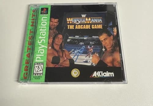 WWF Wrestlemania The Arcade Game PlayStation Video Game CIB Complete Tested