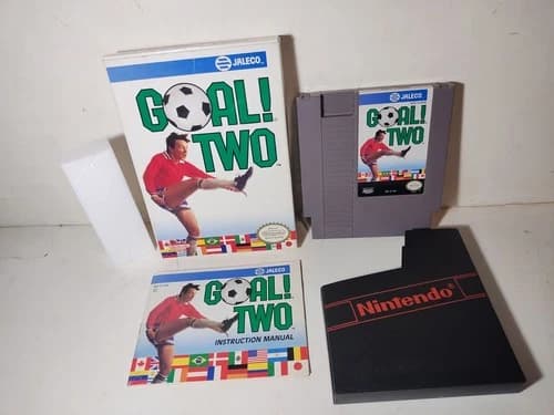 Goal Two Nintendo NES Game w Box and Manual