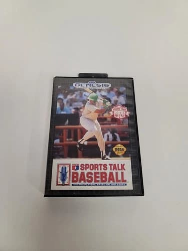 Sports Talk Baseball (Sega Genesis: 1992) Complete CIB !