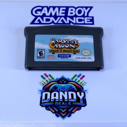 Harvest Moon Friends Mineral Town GBA Authentic, Tested - GameBoy Advance