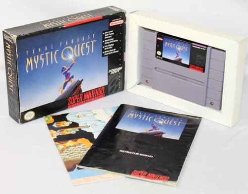 Final Fantasy: Mystic Quest SNES Complete CIB! Good Condition w/ RARE MAP! NICE!