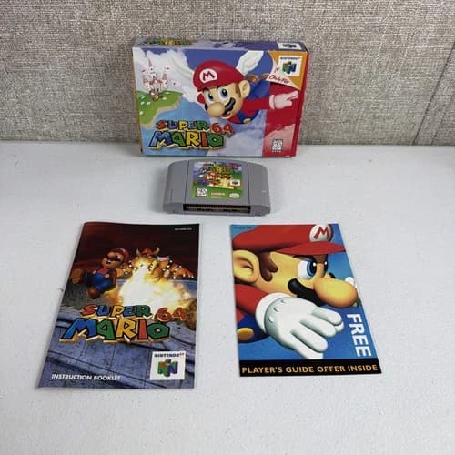 Super Mario 64 N64 Nintendo 64 CIB Complete W/Manual Tested