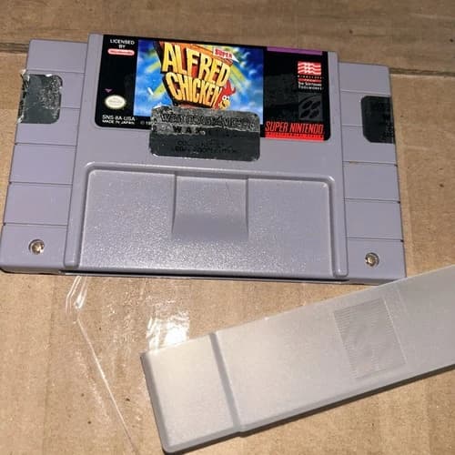 Super Alfred Chicken Super Nintendo SNES Authentic Working Free Fast Shipping