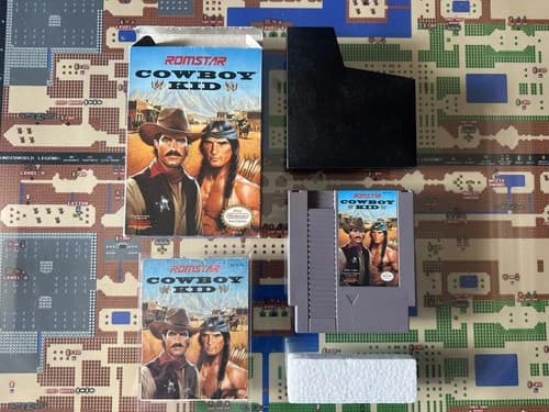 NES Nintendo Cowboy Kid CIB Complete in Box GENUINE AUTHENTIC TESTED RARE!!!!!!