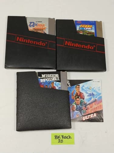 NES Double Dribble, Turbo Racing, and Mission Impossible