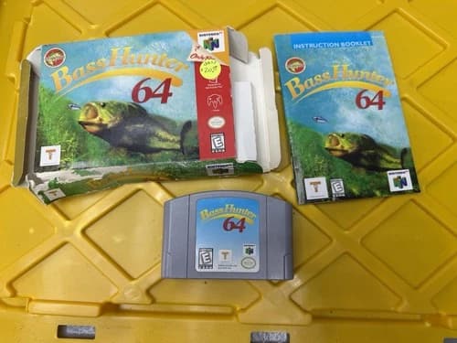 Bass Hunter 64 N64 CIB W/ Manual - Authentic - Nintendo 64