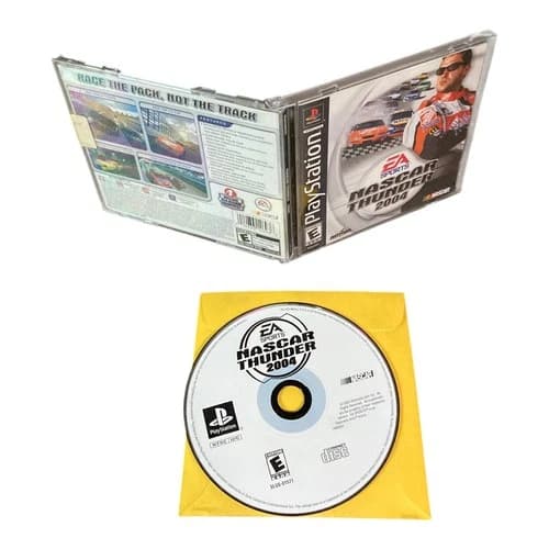 Sony PlayStation 1 PS1 CIB COMPLETE TESTED NASCAR Thunder 2004