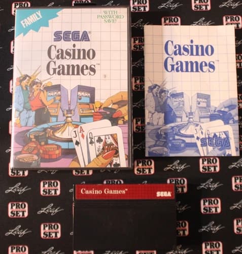 Casino Games (Sega Master System, 1989) CIB