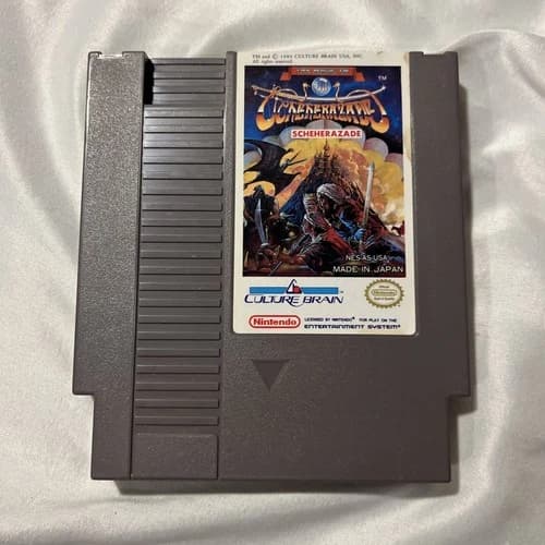 The Magic of Scheherazade NES Game Cartridge