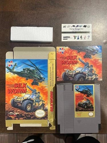 Silk Worm Nintendo NES Complete CIB