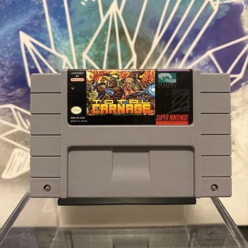 Total Carnage - Super Nintendo SNES - Authentic, Working Cartridge 💥