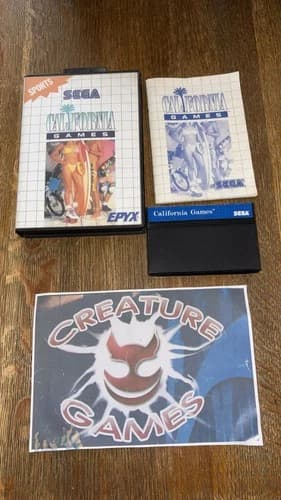 California Games - Sega Master System - Complete - with manual