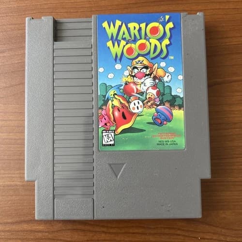 Wario's Woods Nintendo Entertainment System NES Tested Video Game