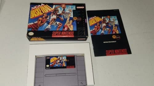 NCAA Basketball Super Nintendo SNES CIB
