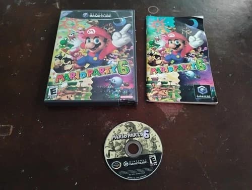 Mario Party 6 (Nintendo GameCube, 2004). Tested and works!