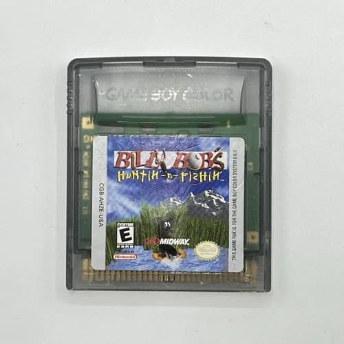 Nintendo Game Boy Color Billy Bob’s Huntin-n-Fishin Authentic Tested & Working