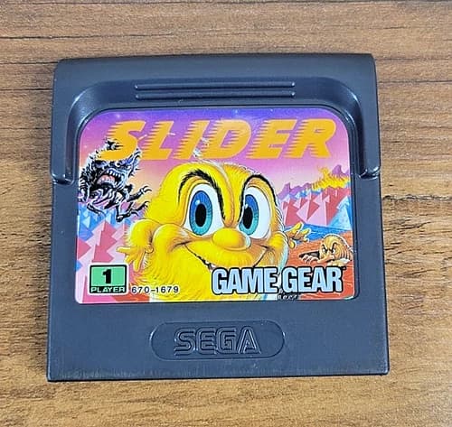 Sega Game Gear Slider - CART ONLY *Tested & Works*